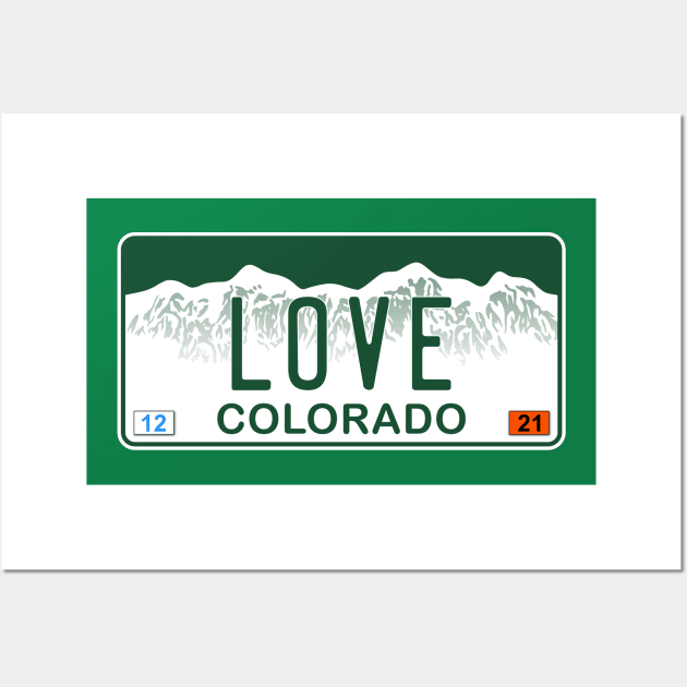 Colorado - Love Wall Art by zealology